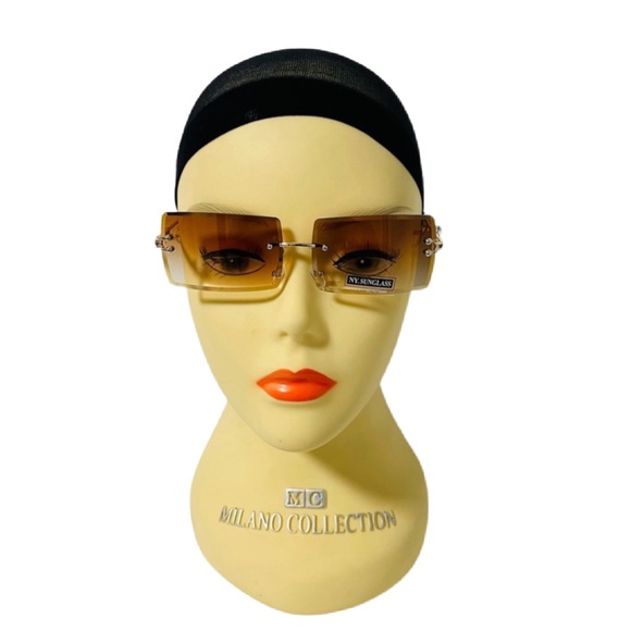 1051-Brown Fashion Sunglasses - Picture 3 of 4